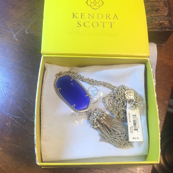 Retired Kendra Scott Rayne Cobalt Blue Cat’s Eye! - Picture 2 of 6